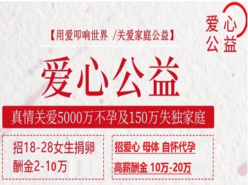 龙门捐卵助孕生子 爱心志愿者招募